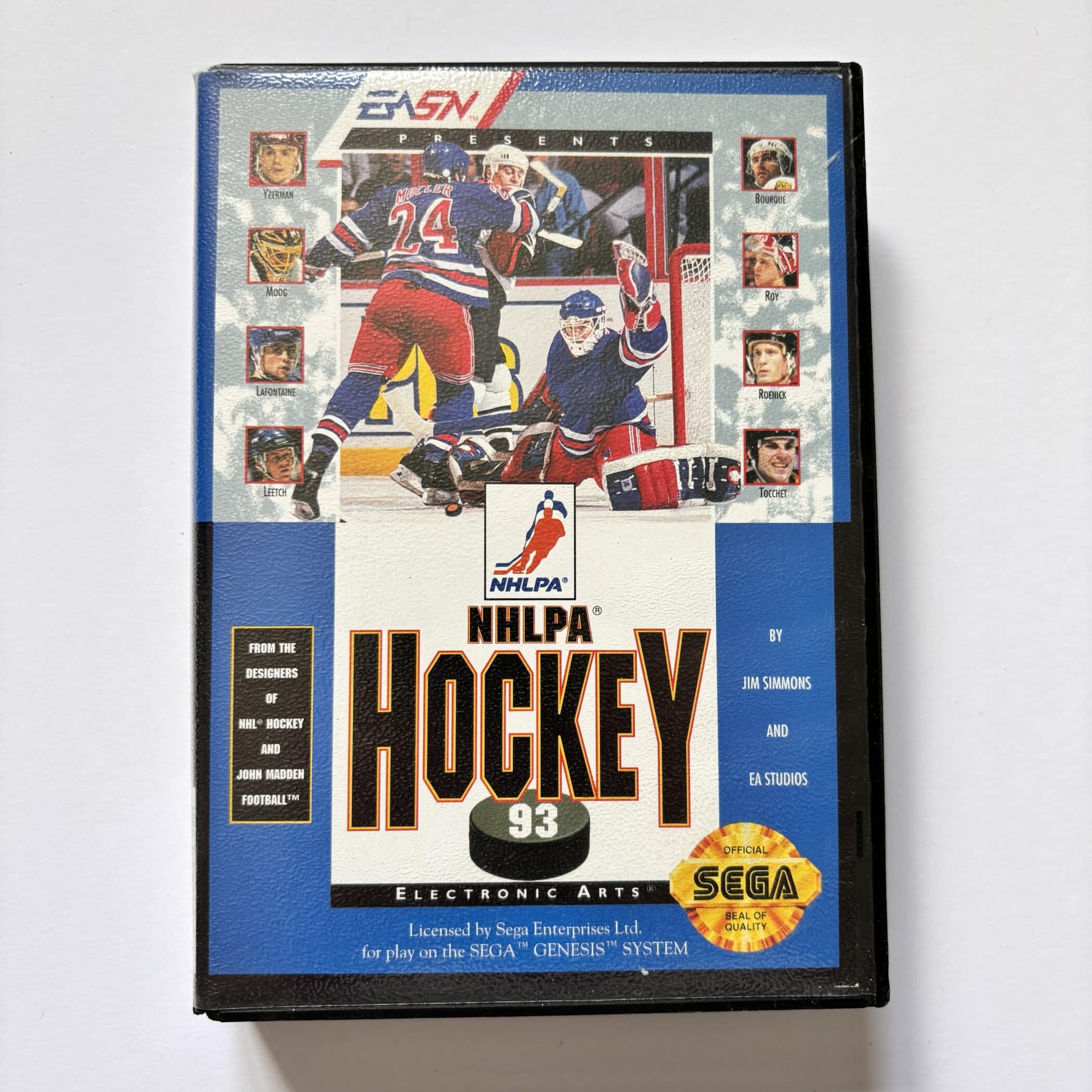 NHLPA Hockey 93 Sega mega drive game