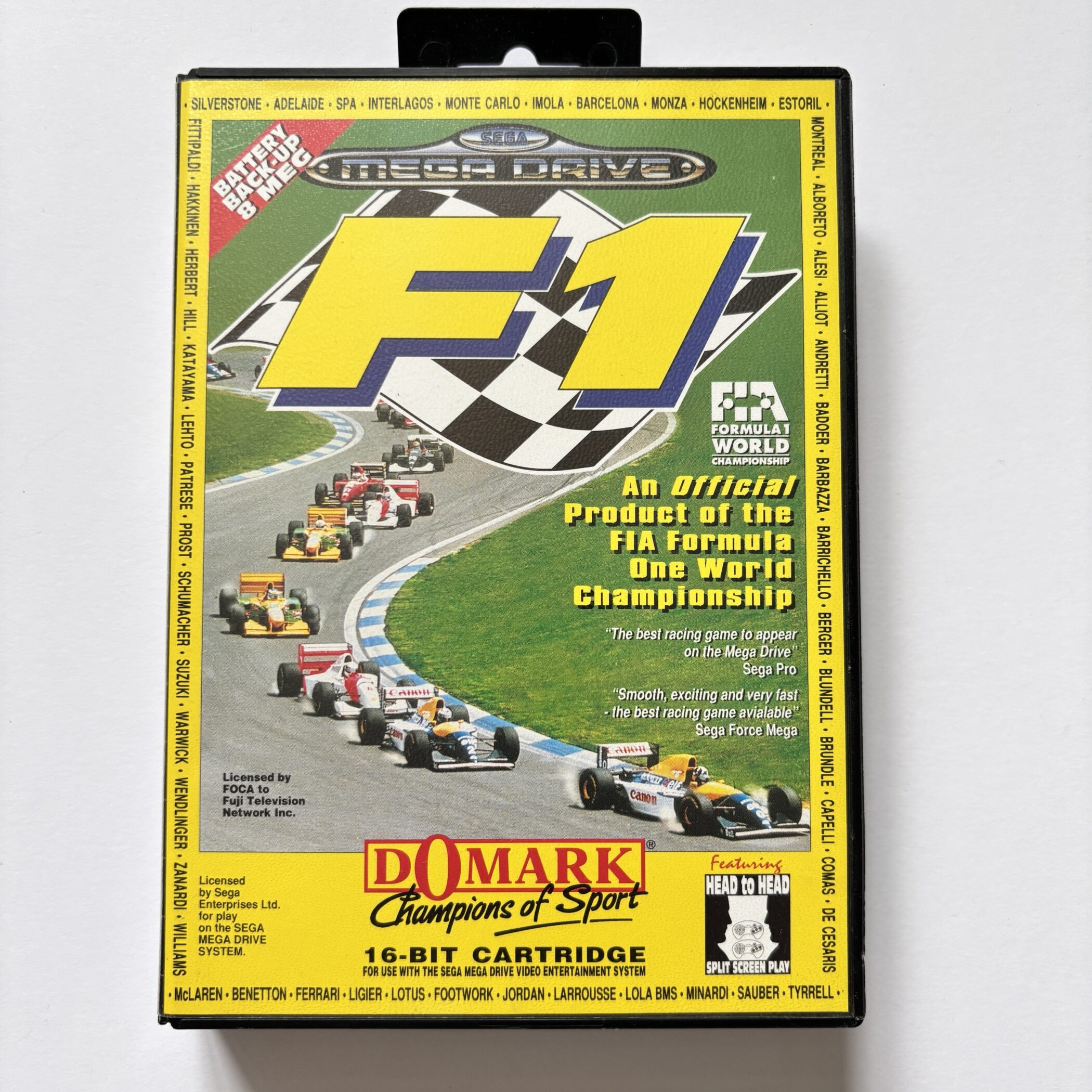 F1 Sega mega drive game