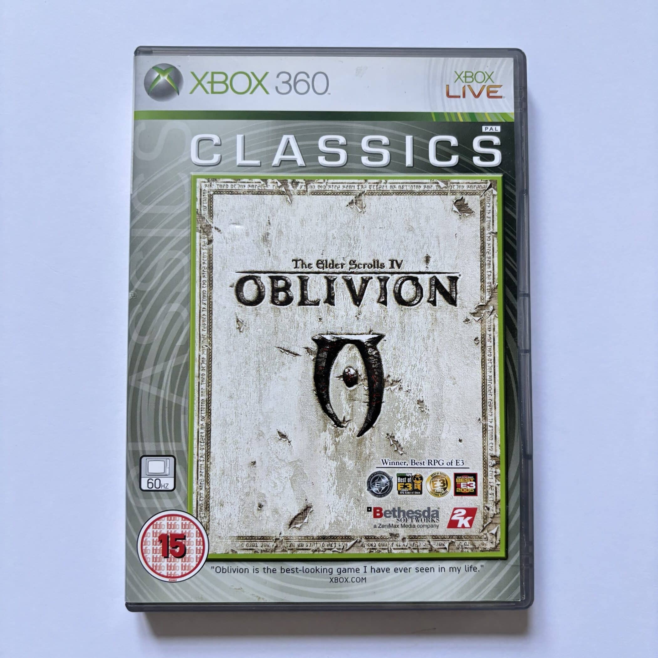 Elder scrolls oblivion xbox 360 game