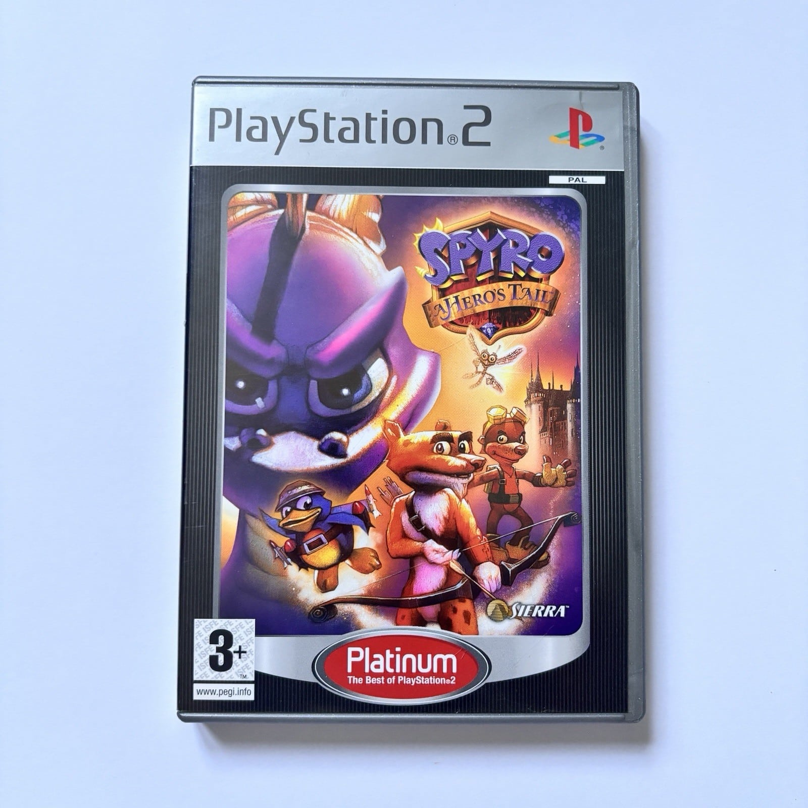 Spyro: A Hero's Tail - Sony PlayStation 2 Game Platinum PS2 complete with Manual