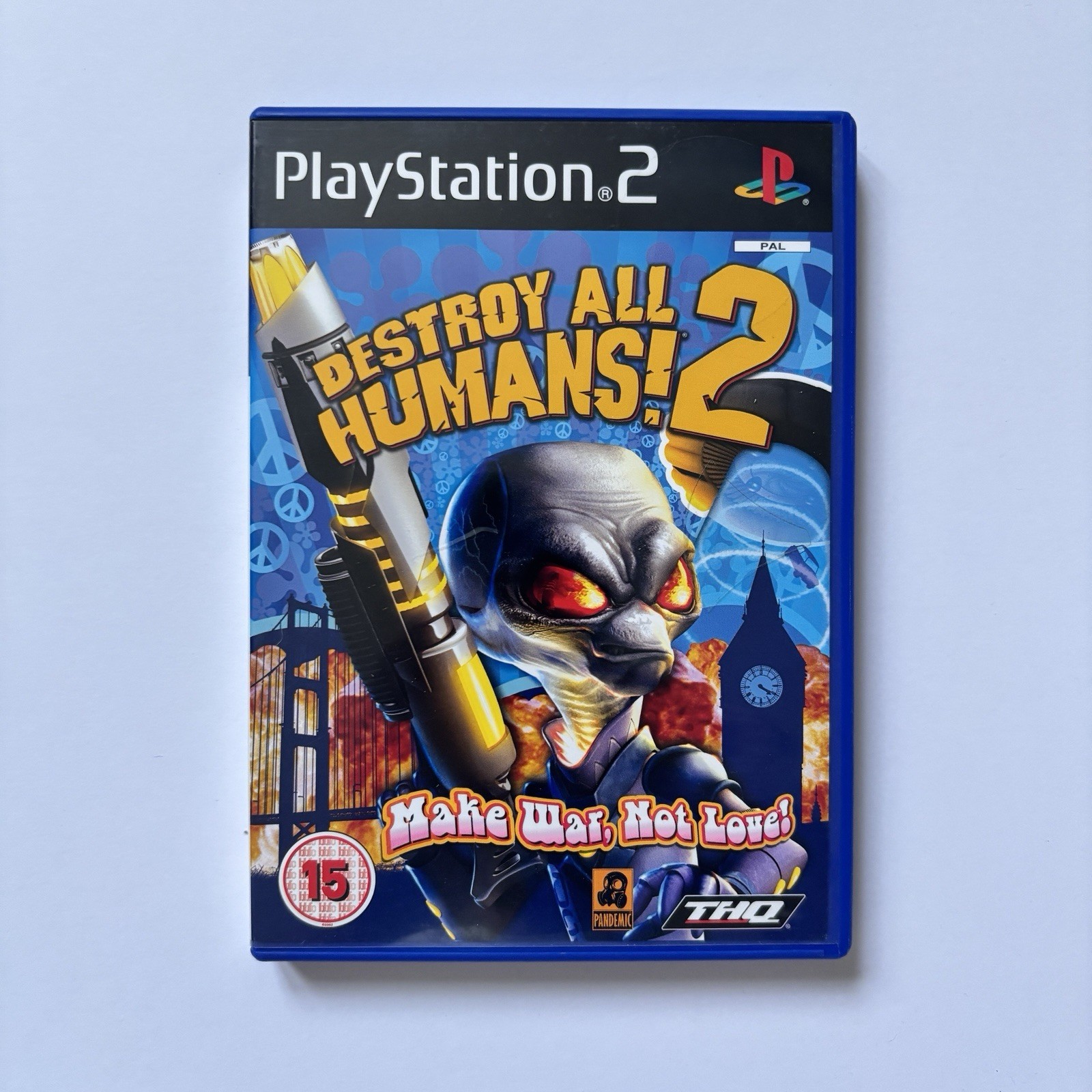 Destroy All Humans! 2 (PS2) Adventure - PlayStation 2 Game With Manual