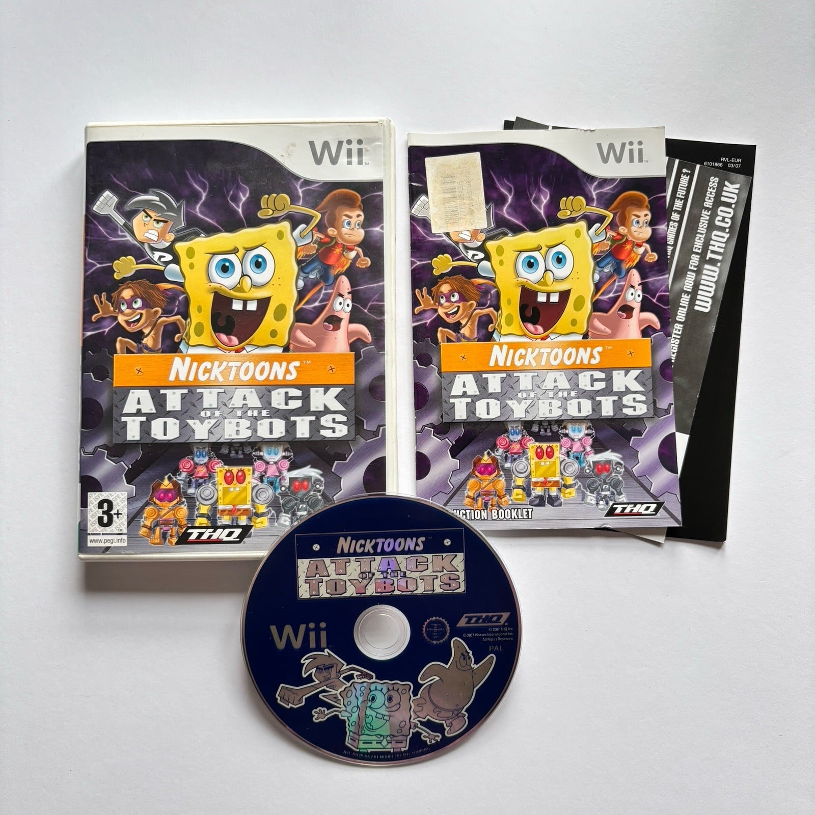 Nicktoons: Attack of the Toybots ( Nintendo Wii, PAL, Complete )