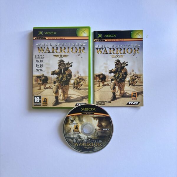 Full Spectrum Warrior ( Microsoft Xbox, PAL, Complete )