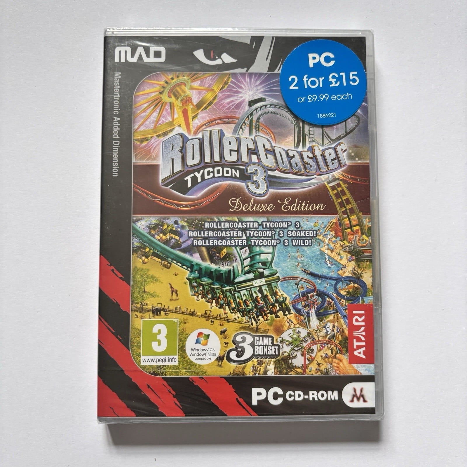 ROLLERCOASTER TYCOON 3 DELUXE EDITION PC - Brand New & Sealed
