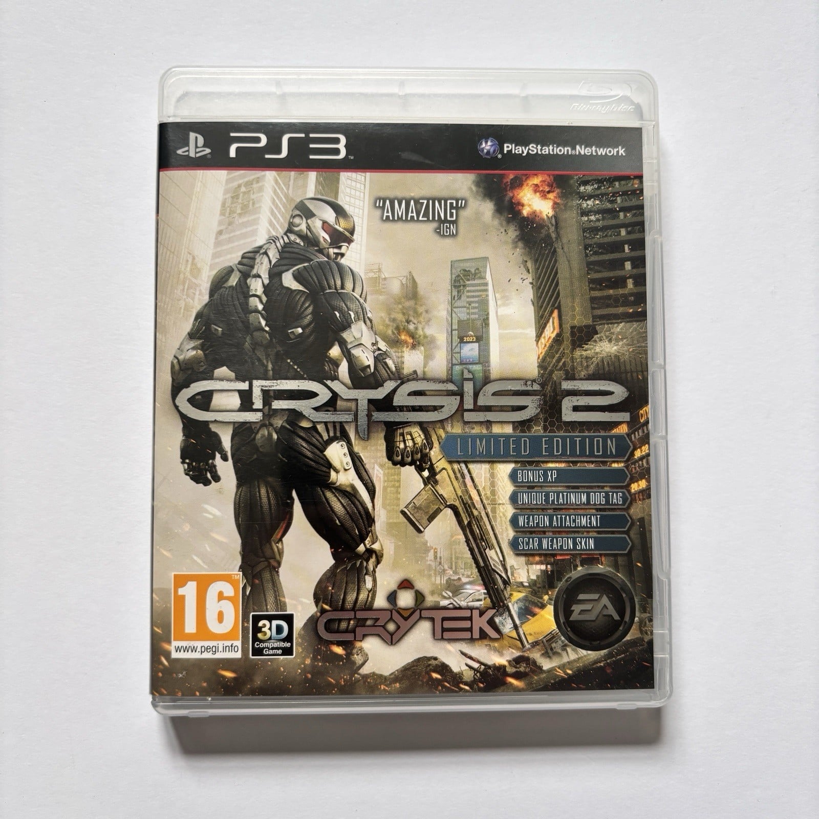 Crysis 2 Limited Edition (Sony PlayStation 3 PS3 , 2011) inc Manual