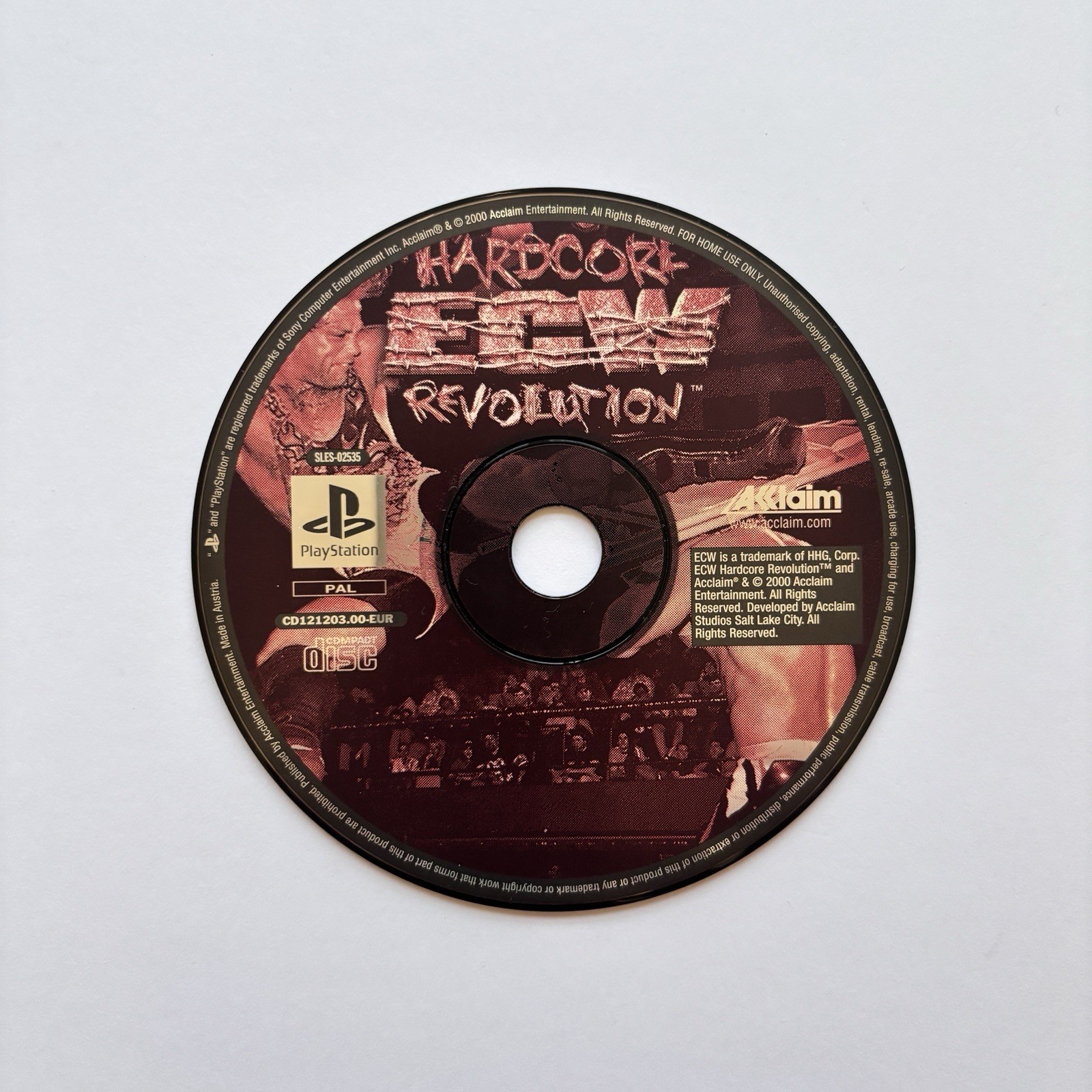 ECW Hardcore Revolution PS1 Sony PlayStation 1 Disc Only