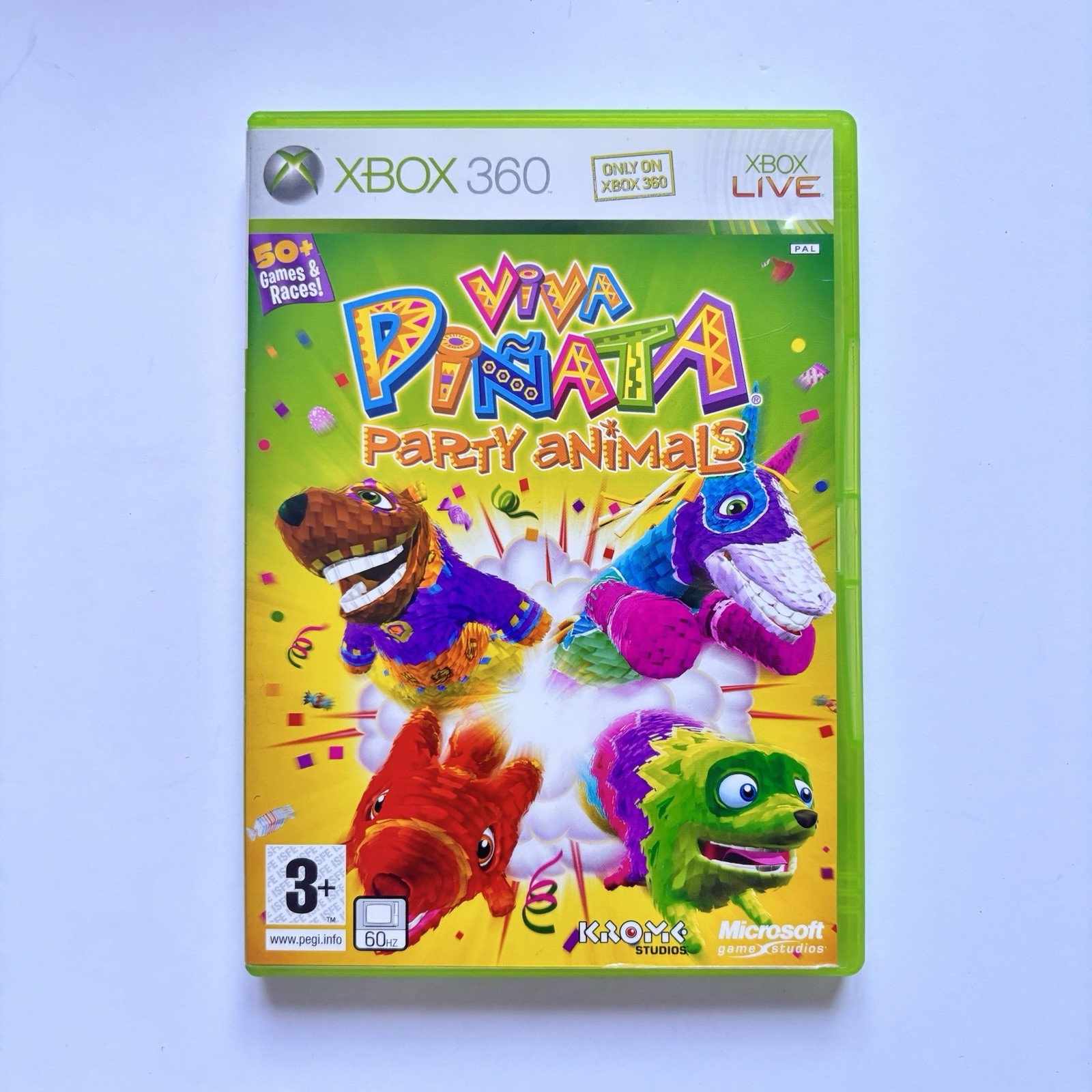 Viva Piñata: Party Animals (Microsoft Xbox 360, PAL, Complete)