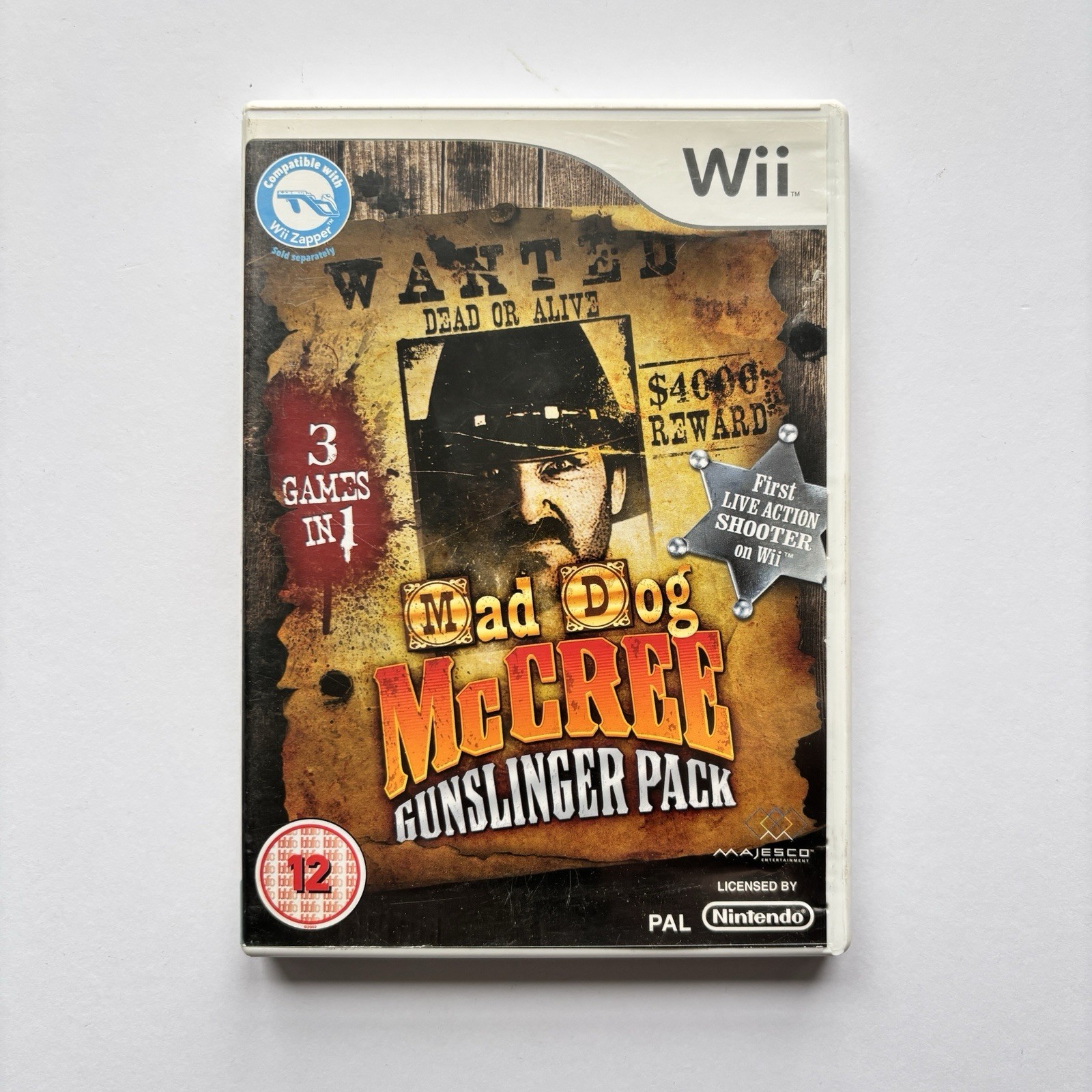 Mad Dog McCree Gunslinger Pack ( Nintendo Wii, PAL, Complete )